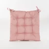 Accessoires En Onderhoud|ohgreen Gewatteerd stoelkussen oud roze 38x38cm