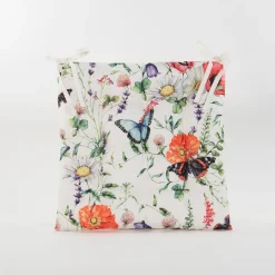 Accessoires En Onderhoud|ohgreen Gewatteerd stoelkussen weidebloem 38x38cm