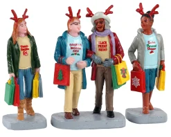 Lemax Kerstdorpen|ohgreen Girls christmas shopping trip, set of 3