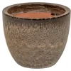 Aardewerk|ohgreen Glazed egg pot falling brown