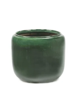 Potten En Vazen|ohgreen Glazed shades Pot costa m green d21h21
