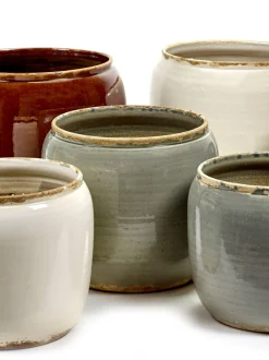 Potten En Vazen|ohgreen Glazed shades Pot costa s grey d18,5h19