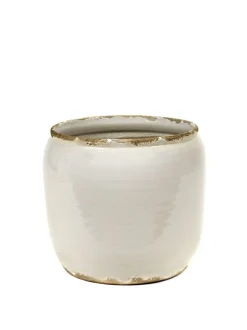 Potten En Vazen|ohgreen Glazed shades Pot costa s white d18,5h19