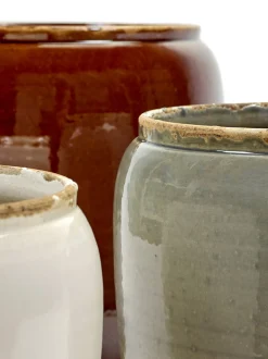 Potten En Vazen|ohgreen Glazed shades Pot costa s white d18,5h19