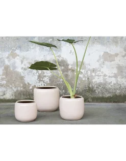 Potten En Vazen|ohgreen Glazed shades Sierpot costa l21xb21xh21 roze