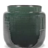 Potten En Vazen|ohgreen Glazed shades Sierpot l40xb40xh36,5 d.groen