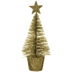 Kerstdecoratie|Thema Luxury|ohgreen Glitter kerstboom h14cm