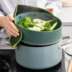 Ecocheques|Bakken|ohgreen Green pan steamy green 24cm