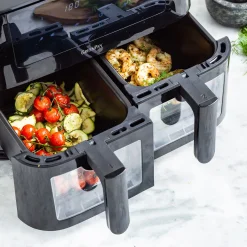Ecocheques|Keukentoestellen|ohgreen Greenpan bistro dubbele airfryer 4l+4l