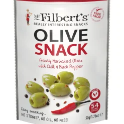 Voeding|ohgreen Groene olijven met chili en zwarte peper 50g