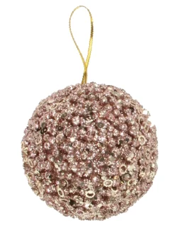 Kerstballen|ohgreen Hangdeco berry bal oudroze