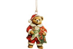 Thema Classic|Kerstornamenten|ohgreen Hanger vintage bear rood