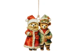 Thema Classic|Kerstornamenten|ohgreen Hanger vintage bears rood groen