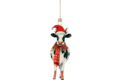Thema Classic|Kerstornamenten|ohgreen Hanger vintage cow wit zwart