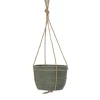 Potten En Vazen|ohgreen Hanging pot stripe green d20h19cm
