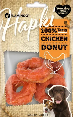 Werelddierendag|Hond Voeding|ohgreen Hapki donut met kip 4st 95gr