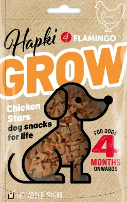 Werelddierendag|Hond Voeding|ohgreen Hapki grow sterretjes met kip 85gr