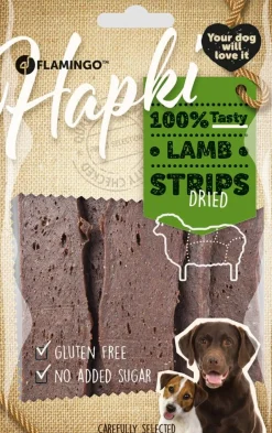 Werelddierendag|Hond Voeding|ohgreen Hapki lamb strips 85gr