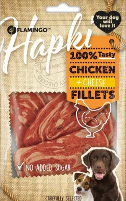 Hond Voeding|Werelddierendag|ohgreen Hapki schijfjes met kip & kaas 85gr