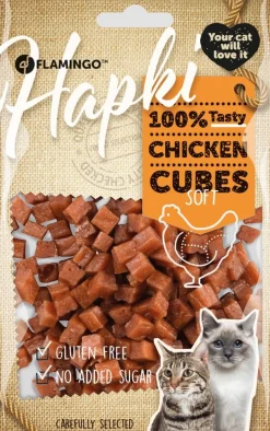 Werelddierendag|Kat Voeding|ohgreen Hapki soft chicken cubes 85gr