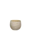 Potten En Vazen|ohgreen Hendrick pot rond creme - h11xd13,5cm