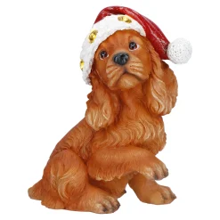Kerstdecoratie|ohgreen Hond met kerstmuts
