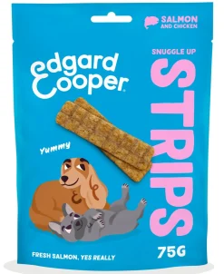 Hond Voeding|ohgreen Hondensnack treats snuggle up strips met zalm en kip