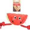 Speelgoed|ohgreen Hondenspeeltje bubto watermeloen met touw