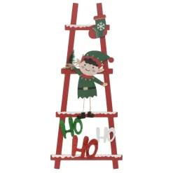 Thema Holiday|Kerstdecoratie|ohgreen Houten elfjesladder h50cm
