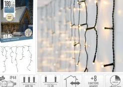 Basis Kerstverlichting|ohgreen Ijspegelverlichting 180led