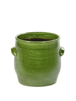 Potten En Vazen|ohgreen Jars Pot handles groen d20 h20