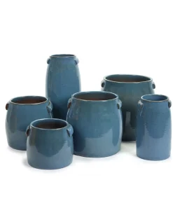 Potten En Vazen|ohgreen Jars Pot tabor m blue d25h24