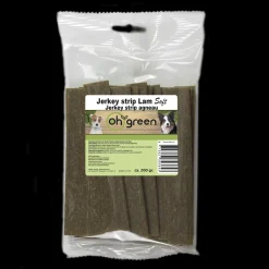 Hond Voeding|Werelddierendag|ohgreen Jerkey strip lam 215gr/zak