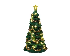 Lemax Kerstdorpen|ohgreen Joyful christmas tree clear light