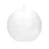 Kaarsen|ohgreen KAARS BOL ⌀ 9 CM WIT