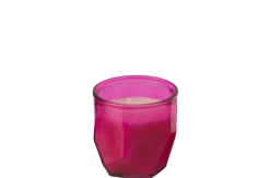 Kaarsen|ohgreen Kaars origami glas fuchsia 30u