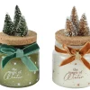 Thema Cosy|Kerstdecoratie|ohgreen Kaars strik fluweel kerstboom
