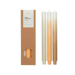 Kaarsen|ohgreen Kaarsenset meerkleurig beige
