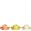 Sfeermakers|ohgreen Kandelaar oranje geel beige 3 assorti - h4xd9cm
