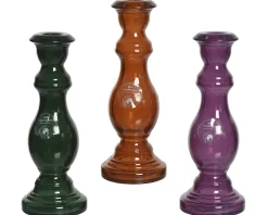Kaarsen|ohgreen Kandelaar recy glas 20cm