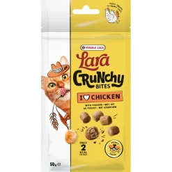 Kat Voeding|ohgreen Kattensnackslara crunchy bites with chicken happy teeth treats 50g