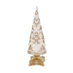 Kerstdecoratie|ohgreen Kegelvormige kerstboom met strik en parels
