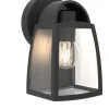 Verlichting|ohgreen Kelsey wandlamp - helder glas mat zwart e27 40w