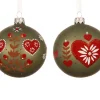 Thema Holiday|Kerstballen|ohgreen Kerstbal glas mat harten