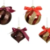 Thema Classic|Kerstballen|ohgreen Kerstbal glas strik en glitters