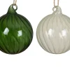 Thema Cosy|Kerstballen|ohgreen Kerstbal glas transparant spiraal