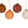 Kerstballen|Thema Luxury|ohgreen Kerstbal glas transparant met glitters