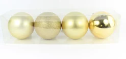 Kerstballen|ohgreen Kerstbal goud (4sts)
