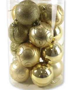 Kerstballen|ohgreen Kerstbal goud (16sts)