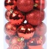 Kerstballen|ohgreen Kerstbal kerstrood (30sts)